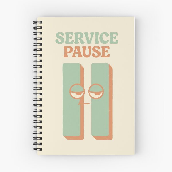 Item preview, Funny Vintage Service Pause Minimalist Pop Art designed and sold by DuckOddity.
