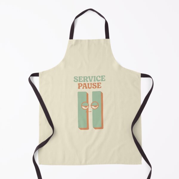 Item preview, Funny Vintage Service Pause Minimalist Pop Art designed and sold by DuckOddity.