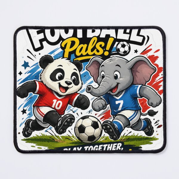 Item preview, Football Pals – Cute Panda & Elephant Soccer designed and sold by MR4me.