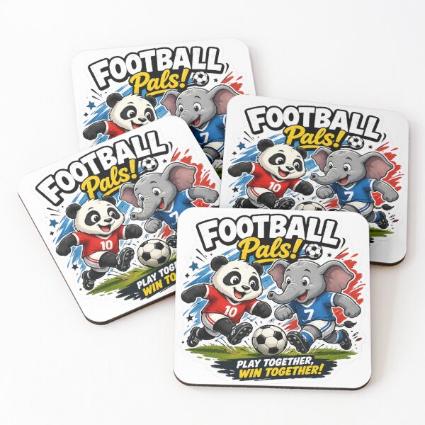 Item preview, Football Pals – Cute Panda & Elephant Soccer designed and sold by MR4me.