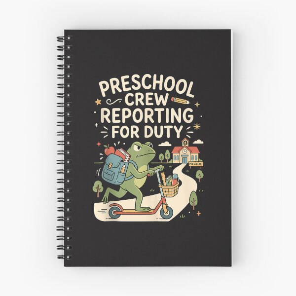 Item preview, Preschool Crew Reporting for Duty Cute Frog Back to School Design designed and sold by kiralynstration.