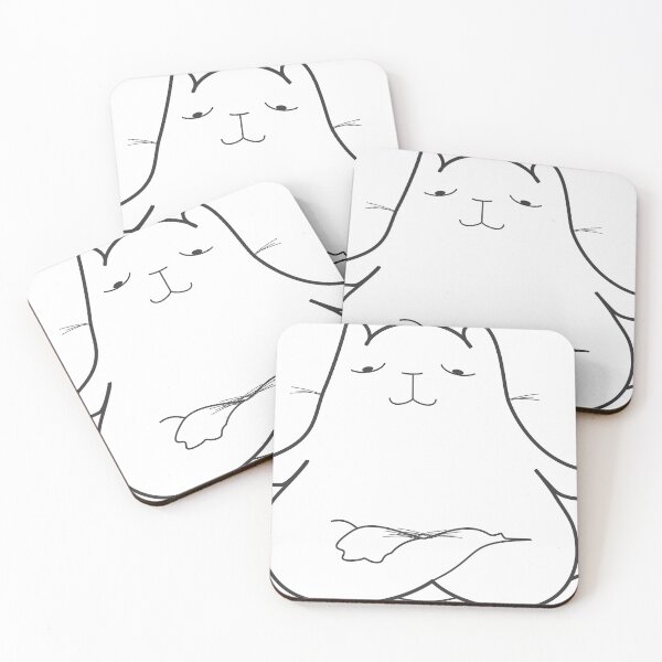 Item preview, cat yoga cute art design  designed and sold by Artist300DPI.