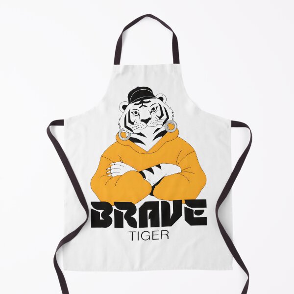 Item preview, Brave Tiger Streetwear Mascot Logo designed and sold by Drofted.