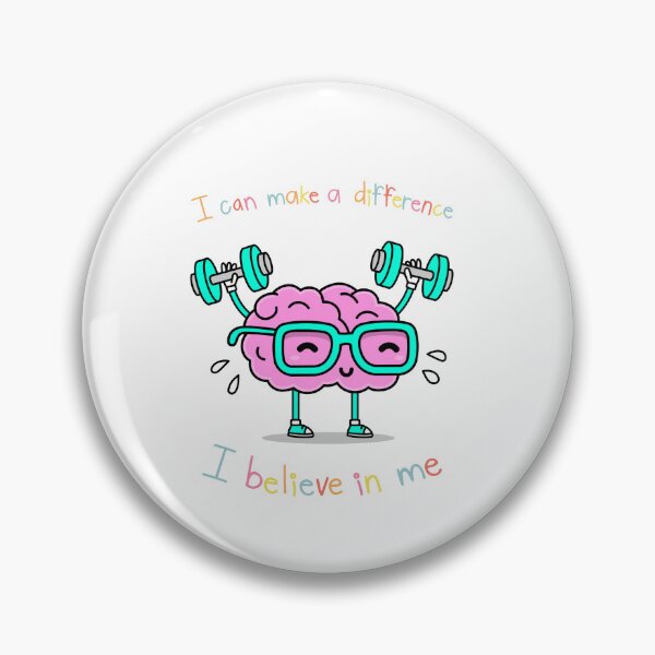 Item preview, Believe in Yourself Cute Brain Motivation designed and sold by Emianartstudio.