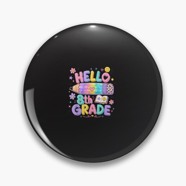 Item preview, Hello 8th Grade Tie Dye Pencil Cute Back to School Teacher Student Design designed and sold by kiralynstration.