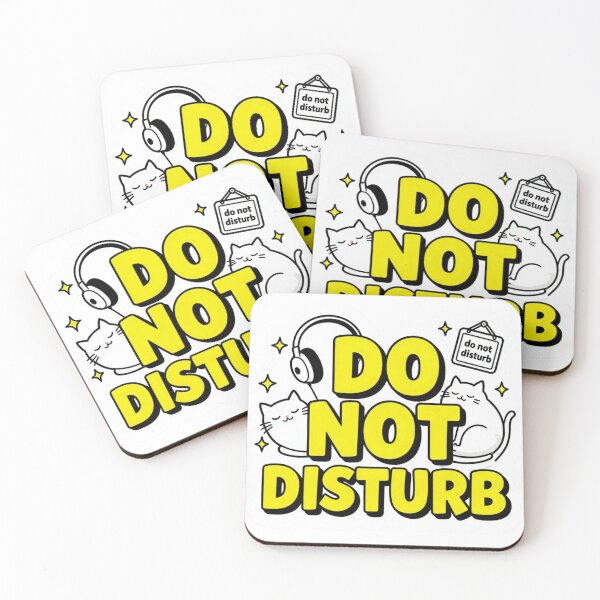 Item preview, Cute Cartoon Cat Do Not Disturb Gaming & Music Aesthetic designed and sold by DoodleIntricate.