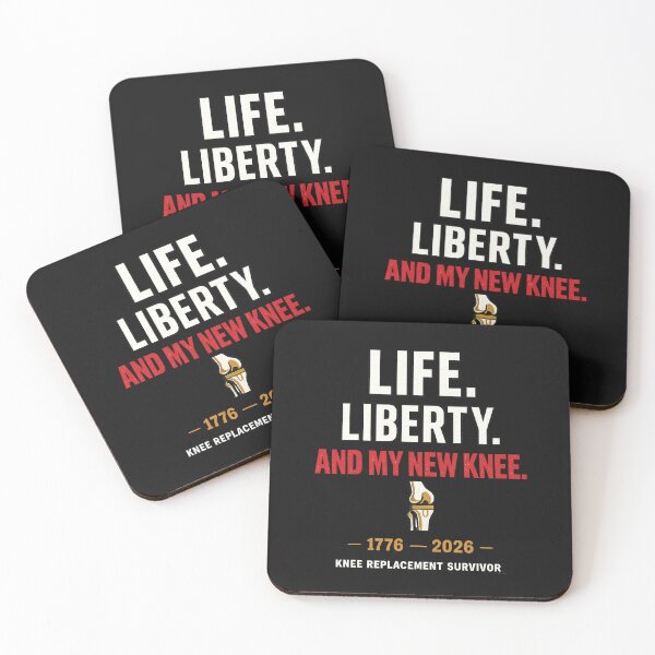 Item preview, Life Liberty And My New Knee Knee Replacement Survivor Patriotic Independence Day T-Shirt designed and sold by LillyCustomTees.