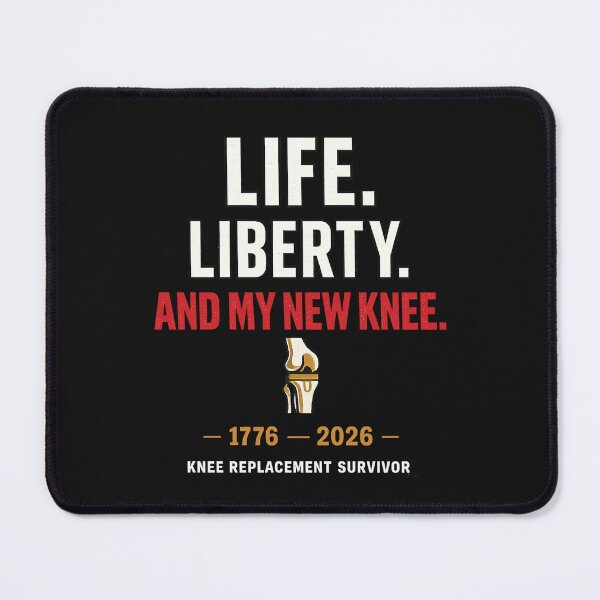 Item preview, Life Liberty And My New Knee Knee Replacement Survivor Patriotic Independence Day T-Shirt designed and sold by LillyCustomTees.