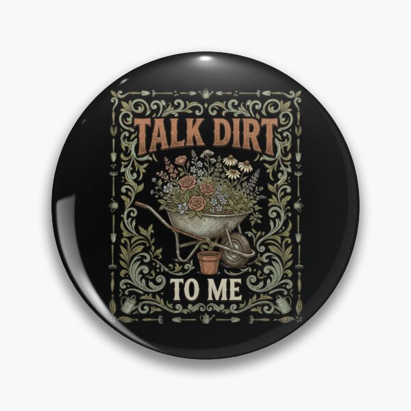 Item preview, Talk Dirt To Me Gardening Shirt - Vintage Wheelbarrow Wildflowers Graphic Tee - Funny Gardener Gift, Plant Lover T-Shirt, Retro Botanical Apparel designed and sold by justyna-s28.