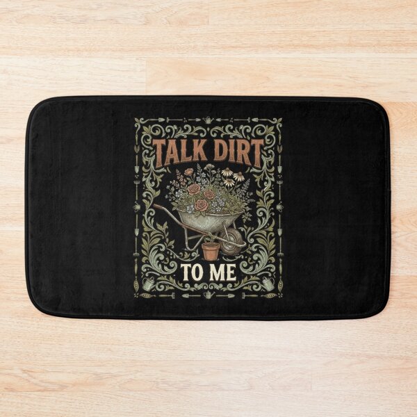 Item preview, Talk Dirt To Me Gardening Shirt - Vintage Wheelbarrow Wildflowers Graphic Tee - Funny Gardener Gift, Plant Lover T-Shirt, Retro Botanical Apparel designed and sold by justyna-s28.