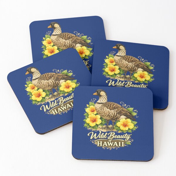 Item preview, Wild Beauty Hawaiian Goose And Golden Hibiscus designed and sold by taiche.