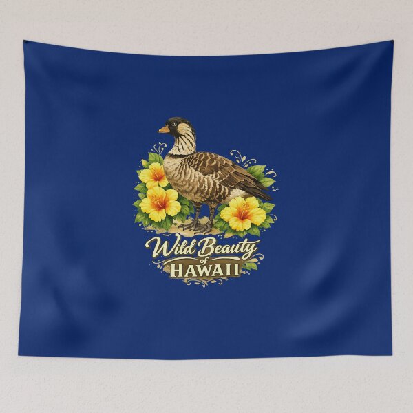Item preview, Wild Beauty Hawaiian Goose And Golden Hibiscus designed and sold by taiche.