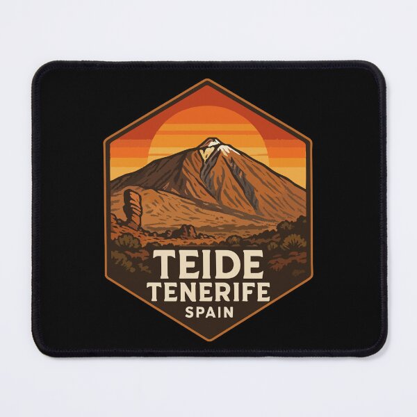 Item preview, Mount Teide Volcano Tenerife Retro Travel designed and sold by TomFrontierArt.