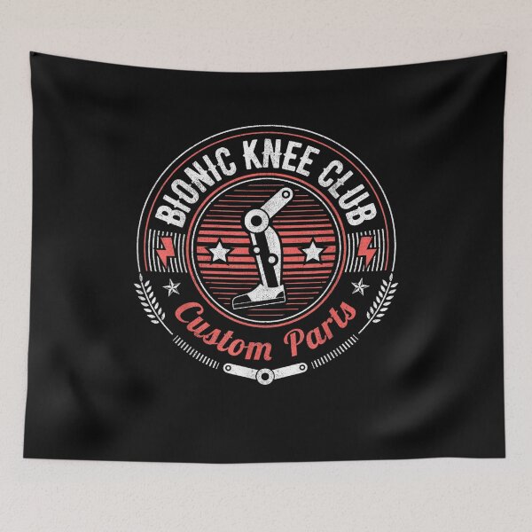 Item preview, Bionic Knee Club Custom Parts Knee Replacement Graphic T-Shirt designed and sold by LillyCustomTees.