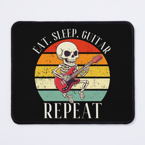 Item preview, Eat. Sleep. Guitar. Repeat Skeleton Design designed and sold by OldSkullDesigns.
