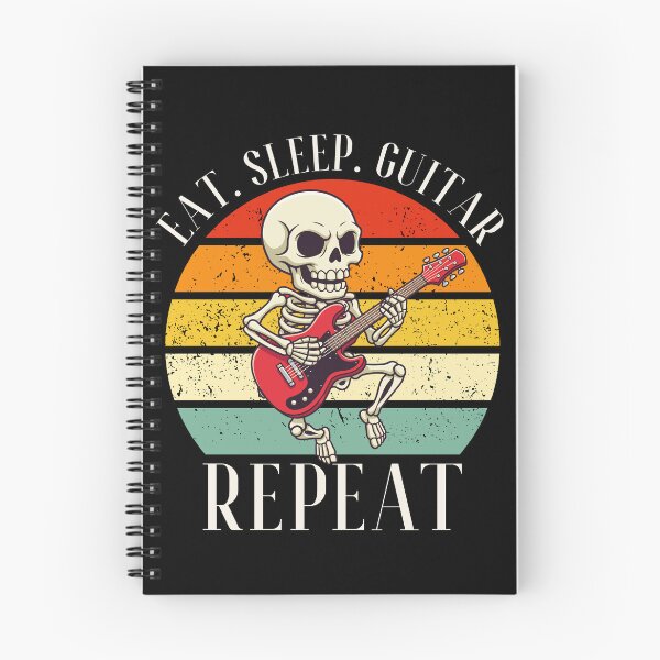 Item preview, Eat. Sleep. Guitar. Repeat Skeleton Design designed and sold by OldSkullDesigns.