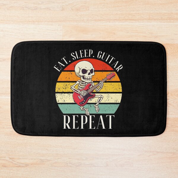 Item preview, Eat. Sleep. Guitar. Repeat Skeleton Design designed and sold by OldSkullDesigns.
