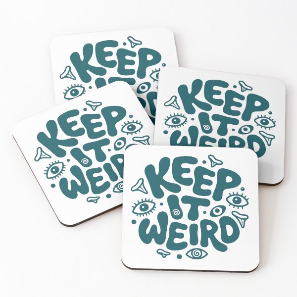 Item preview, Keep It Weird Retro Groovy Quote designed and sold by teeperfect.