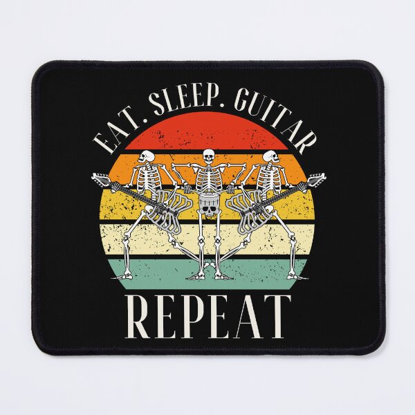 Item preview, Eat. Sleep. Guitar. Repeat Skeleton Design designed and sold by OldSkullDesigns.