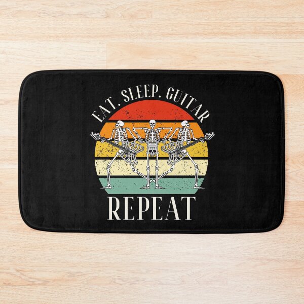 Item preview, Eat. Sleep. Guitar. Repeat Skeleton Design designed and sold by OldSkullDesigns.