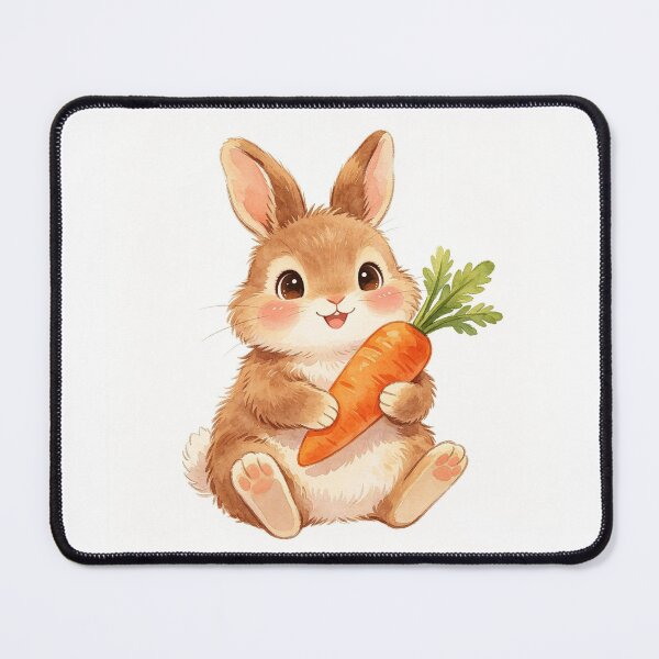Item preview, Cute Rabbit Holding Sweet Carrot designed and sold by onjirastudio7.