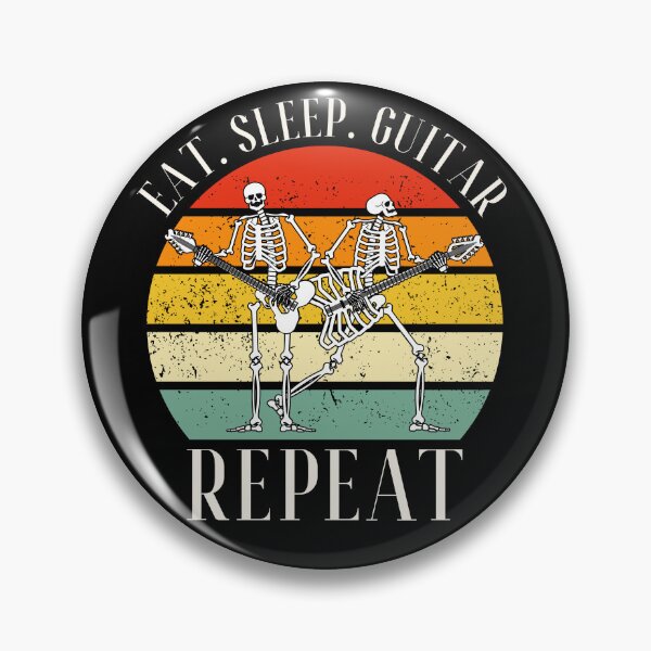 Item preview, Eat. Sleep. Guitar. Repeat Skeleton Design designed and sold by OldSkullDesigns.