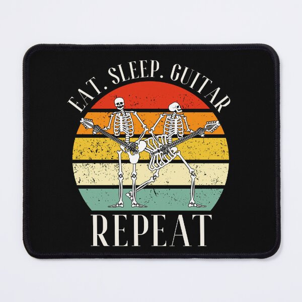 Item preview, Eat. Sleep. Guitar. Repeat Skeleton Design designed and sold by OldSkullDesigns.