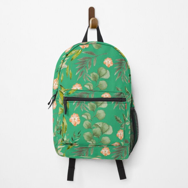 Item preview, Emerald Green Watercolor Floral Pattern designed and sold by StickerPulseCo.