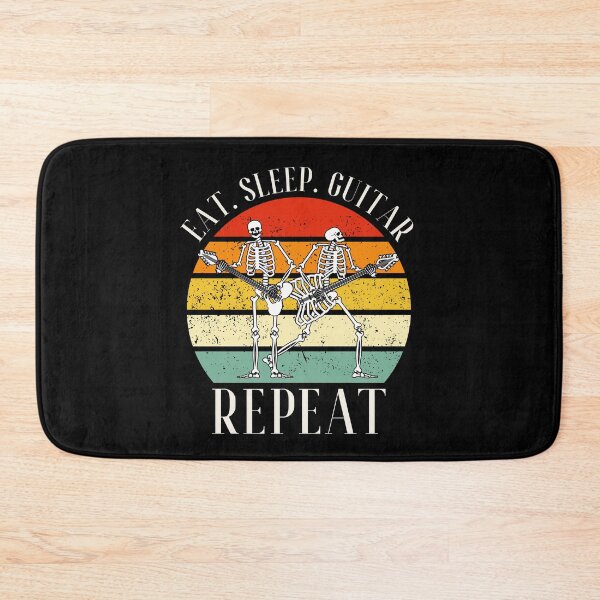 Item preview, Eat. Sleep. Guitar. Repeat Skeleton Design designed and sold by OldSkullDesigns.