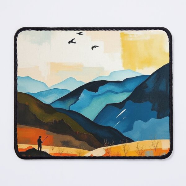 Item preview, Boho Vintage Minimalist Landscape Art  designed and sold by AllAroundArtist.