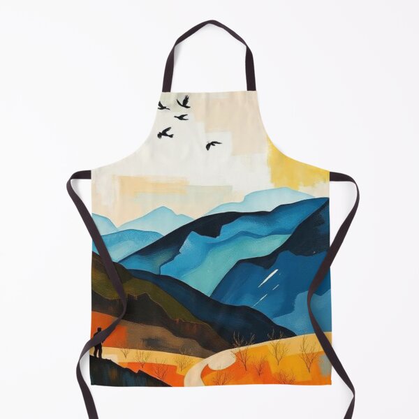 Item preview, Boho Vintage Minimalist Landscape Art  designed and sold by AllAroundArtist.