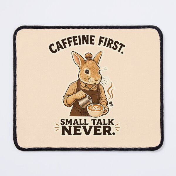 Item preview, Funny Bunny Coffee Lover Rabbit Humor designed and sold by Gentlestate.