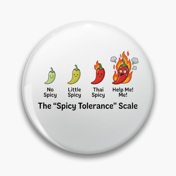 Item preview, Funny Thai Spicy Food Level Thailand Travel Funny Chili Pepper Foodie Vacation designed and sold by Yellowriversss.