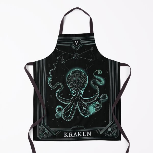 Item preview, V - KRAKEN Cybernetic Tarot Graphic Tee | Darkwear Techwear Streetwear Clothing designed and sold by VectorForge.
