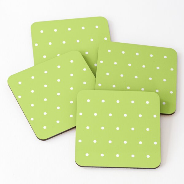 Item preview, Lime and White micro dots designed and sold by pattern-archive.