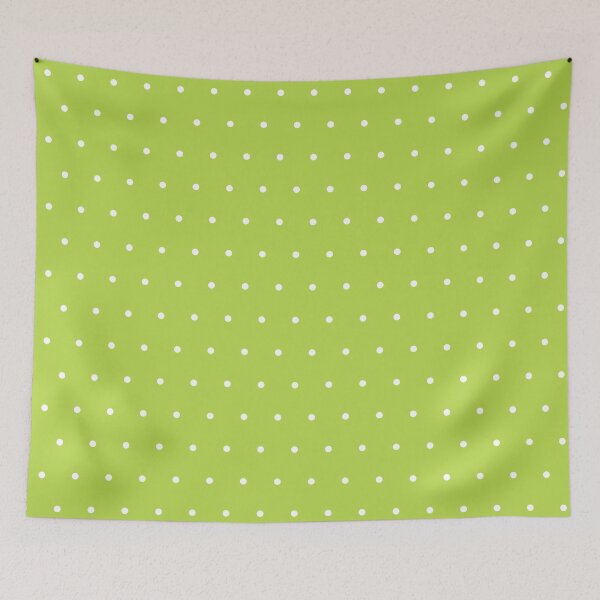 Item preview, Lime and White micro dots designed and sold by pattern-archive.