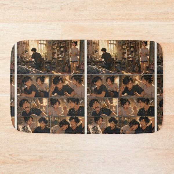 Item preview, Student Life Cozy Reading Room Comic Print designed and sold by Grafititee.