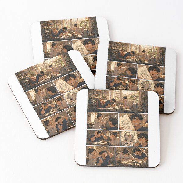 Item preview, Student Life Cozy Reading Room Comic Print designed and sold by Grafititee.