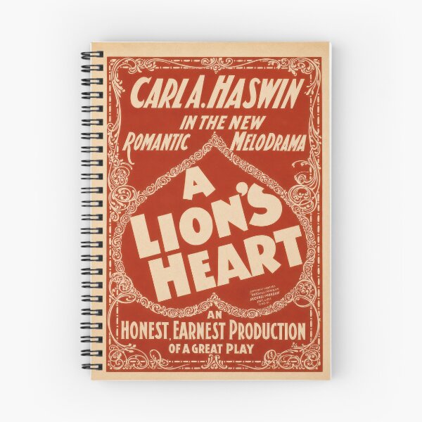 Item preview, A Lion’s Heart Vintage Victorian Theatre Poster 1899 designed and sold by TheSoulOfArt.