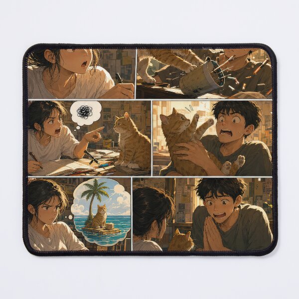 Item preview, Student Life Cozy Reading Room Comic Print designed and sold by Grafititee.