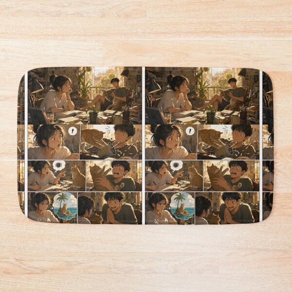 Item preview, Student Life Cozy Reading Room Comic Print designed and sold by Grafititee.
