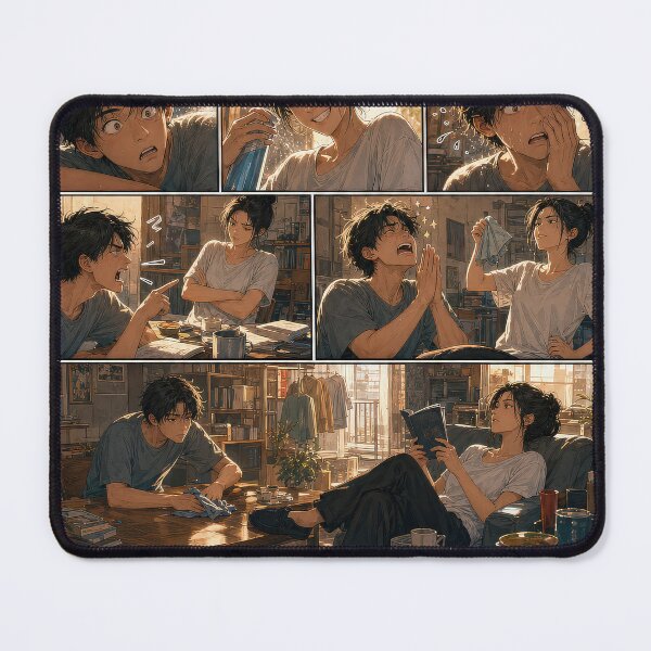 Item preview, Student Life Cozy Reading Room Comic Print designed and sold by Grafititee.