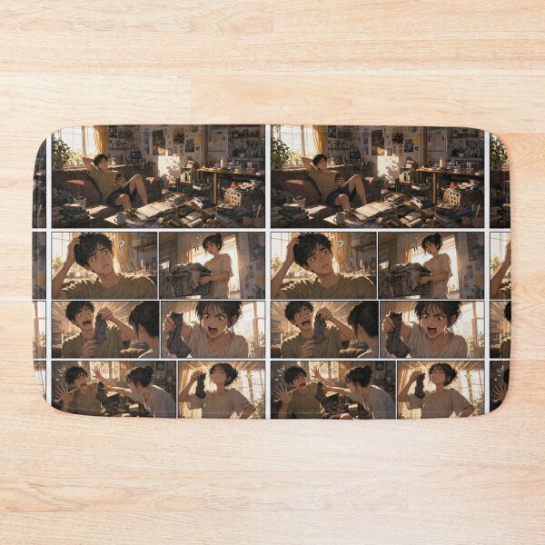 Item preview, Student Life Cozy Reading Room Comic Print designed and sold by Grafititee.