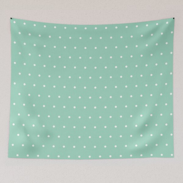 Item preview, Mint and White micro dots designed and sold by pattern-archive.