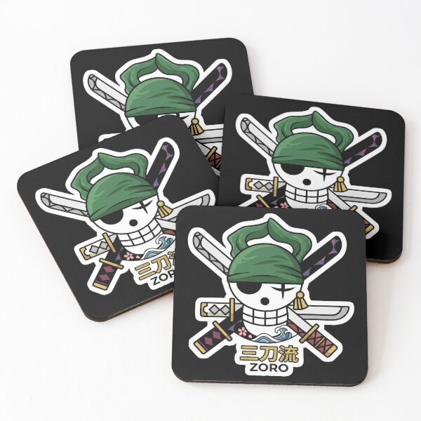 Item preview, Zoro Three Sword Style Skull | One Piece Anime Sticker Decal designed and sold by The-Richie-Rich.