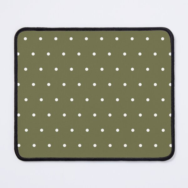 Item preview, Olive and White micro dots designed and sold by pattern-archive.