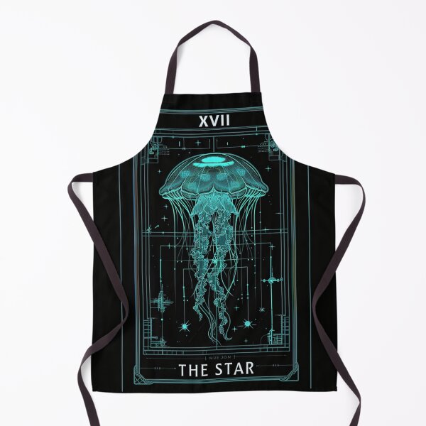 Item preview, XVII - THE STAR Cyberpunk Jellyfish T-Shirt | Futuristic Goth Aesthetic Apparel designed and sold by VectorForge.