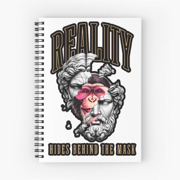 Item preview, Reality Hides Behind the Mask | Dark Aesthetic Quote T-Shirt Design designed and sold by Cool Tee World .