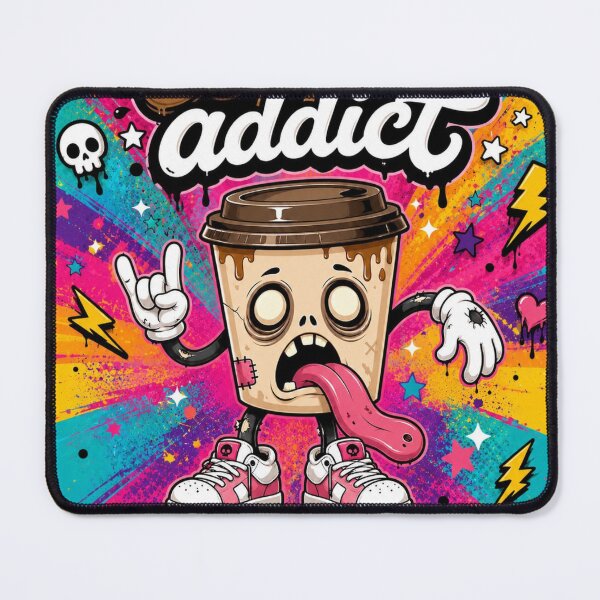 Item preview, Zombie Coffee Cup Addict Illustration designed and sold by Rohan132.