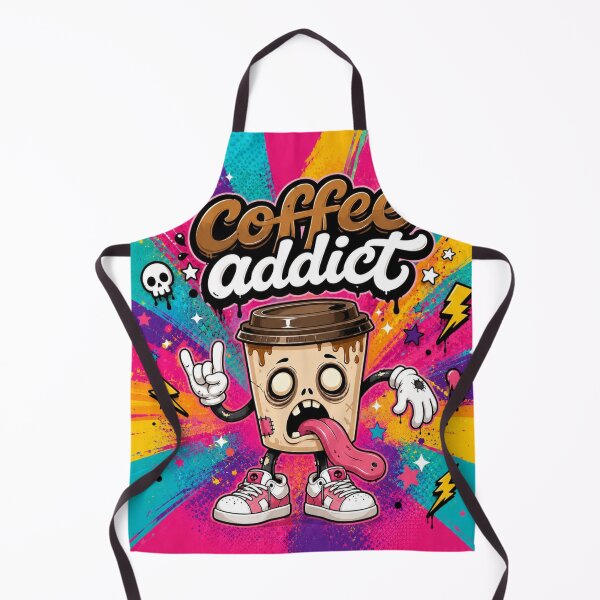 Item preview, Zombie Coffee Cup Addict Illustration designed and sold by Rohan132.